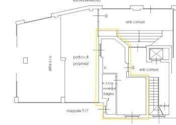 Planimetria - One-room apartment Via Monte Nevoso, Milano (neighborhood Lambrate) - photo 1
