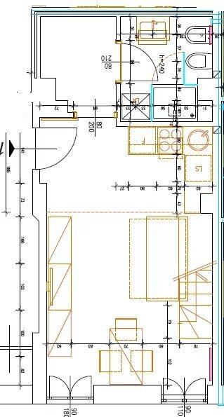 Planimetria - One-room apartment Via Caccialepori, Milano - photo 1