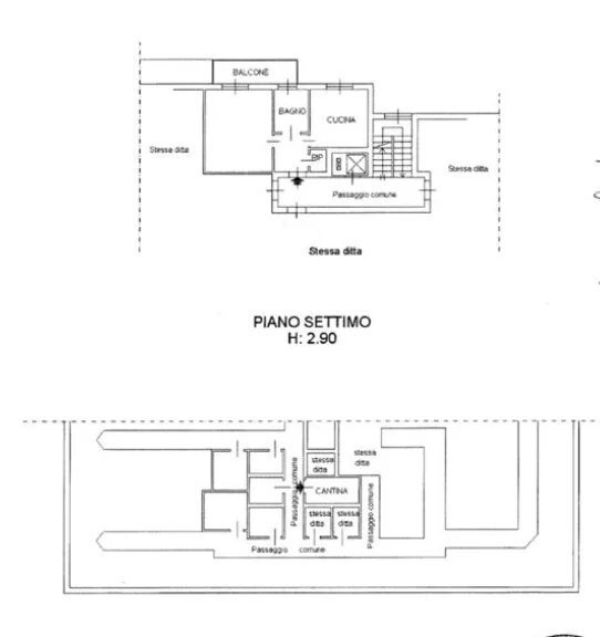 Planimetria - One-room apartment Piazzale Giovanni delle Bande Nere, Milano - photo 1