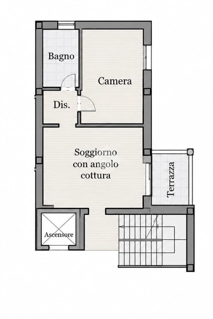 Bilocale Via c.a. dalla chiesa, San Pietro in Casale - planimetria 1
