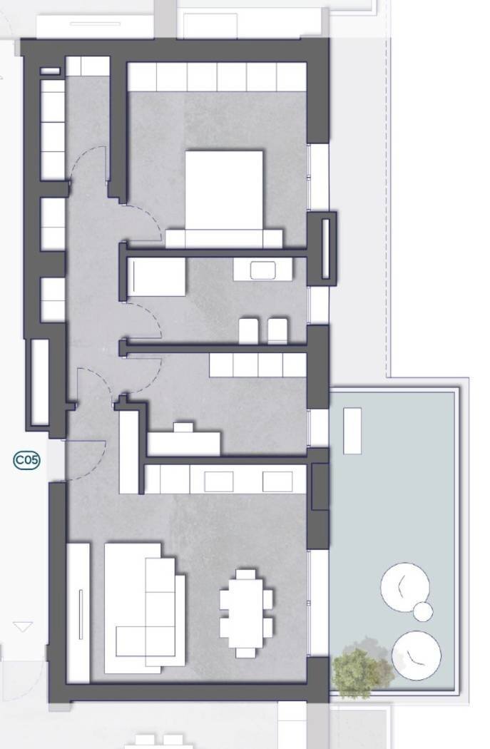 Trilocale Via Pietro Nenni, Castel Maggiore - planimetria 1