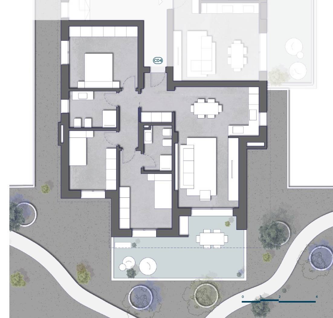 Four-room apartment Via Pietro Nenni, Castel Maggiore - floor plans 1