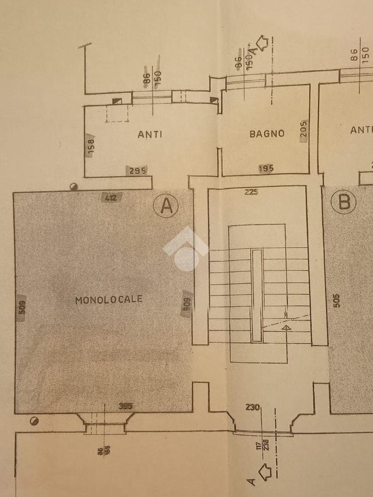 One-room apartment Via Sant'Apollinare, Valsamoggia (neighborhood Modena Est) - floor plans 1
