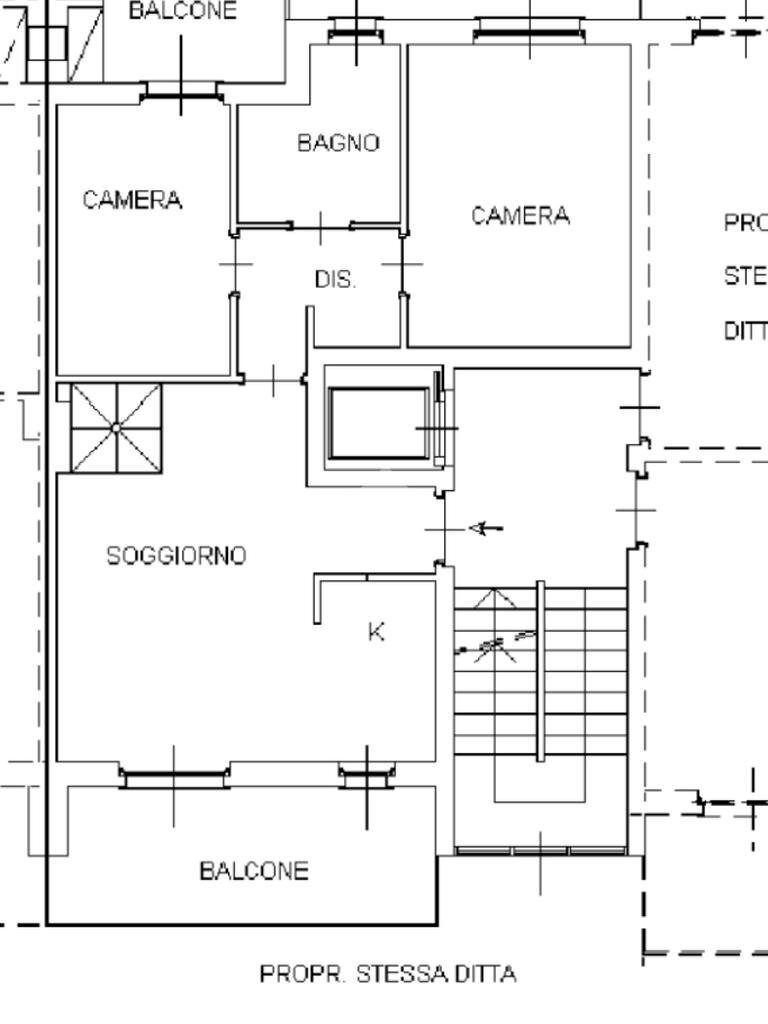 Quadrilocale Via Donizetti, Orbassano - planimetria 1
