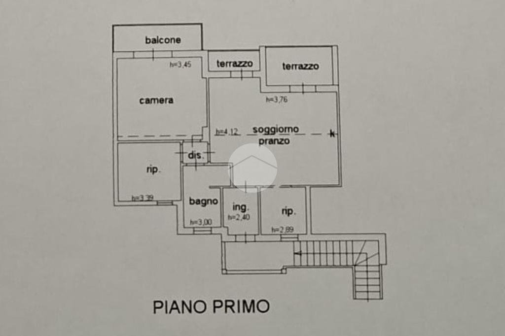 Trilocale Via Santo Stefano, Gradara - planimetria 1