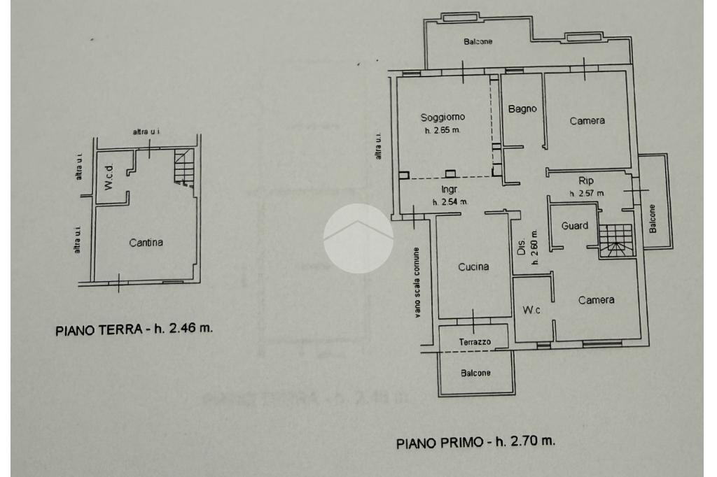 Four-room apartment Via Tiziano, Misano Adriatico - floor plans 1