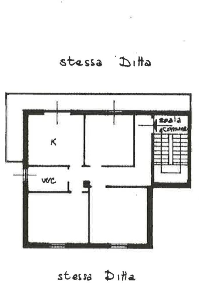Four-room apartment Via antica strada della guardia, Ceranesi - floor plans 1