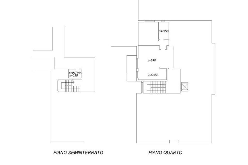 Two-room apartment Via Po, Parma (neighborhood Montanara) - floor plans 1