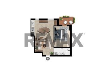 Pianta 2D - Two-room apartment VIA ANGELO MUSCO
 
39, Bollate - photo 24