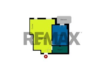 Pianta 2D - Two-room apartment VIA ANGELO MUSCO
 
39, Bollate - photo 25