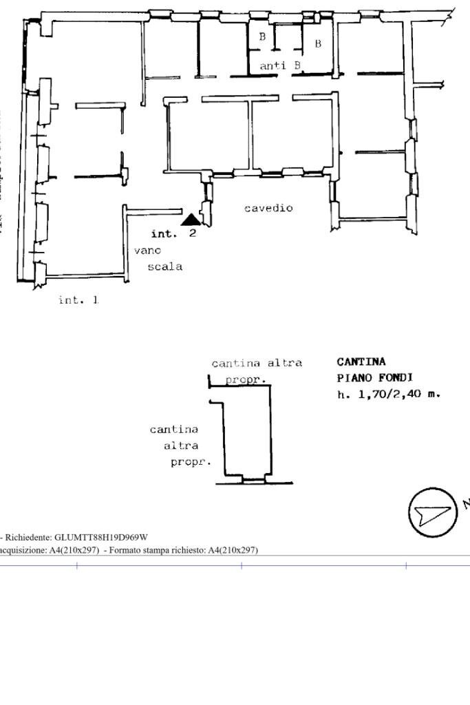 Appartamento Via Sampierdarena, Genova (zona Sampierdarena) - planimetria 1
