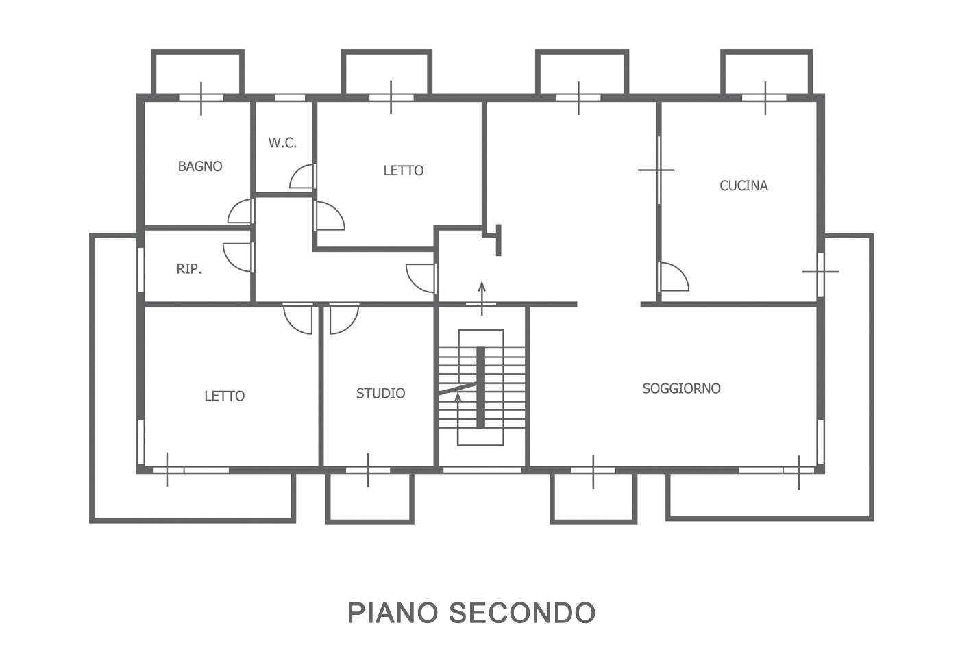 Foto 33 - Appartamento Via Liverani
 
44, Pesaro - planimetria 1