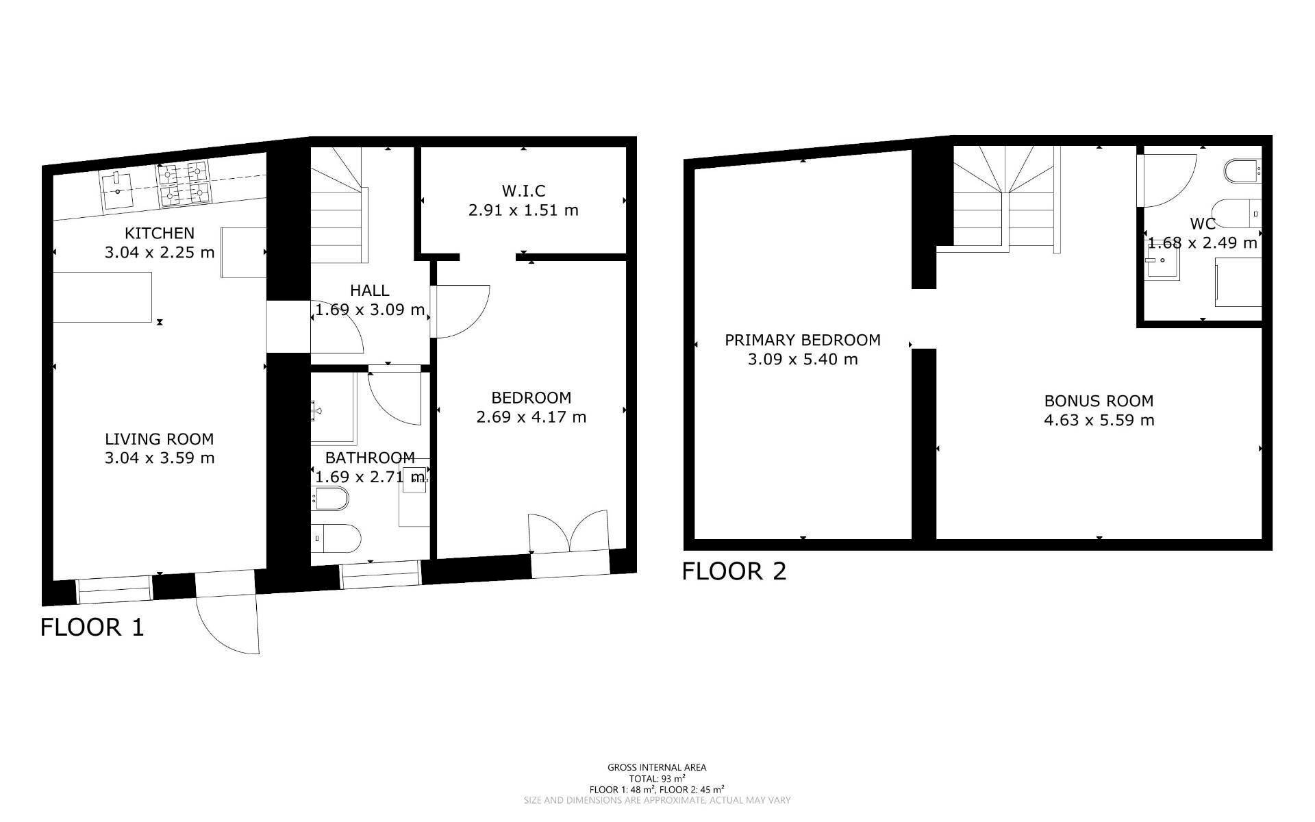 Foto 45 - Two-room apartment VIA BRISA
 
27, Parabiago - floor plans 1