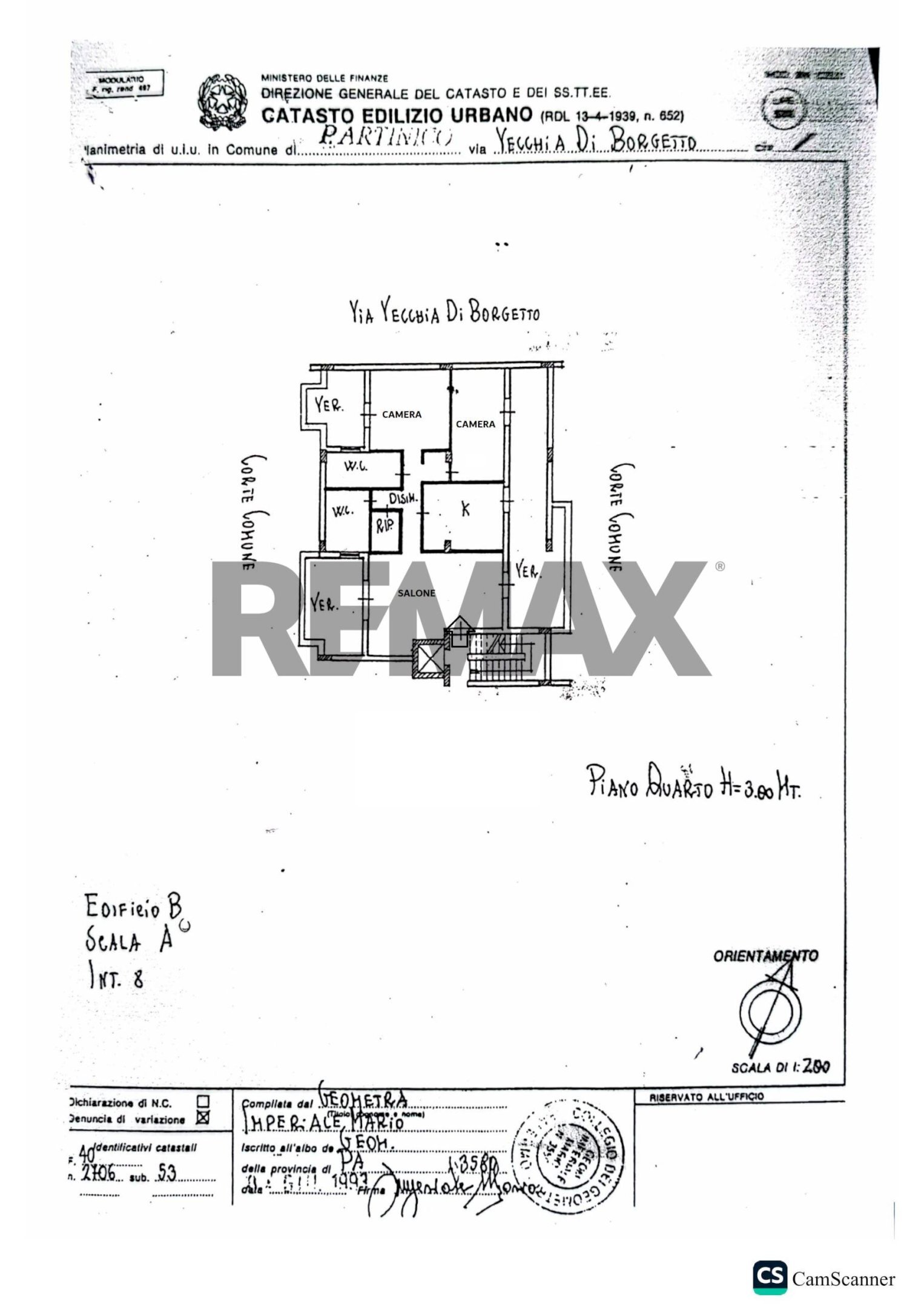 Pianta 2D - Four-room apartment Via Vecchia Di Borgetto
 
23, Partinico - floor plans 1