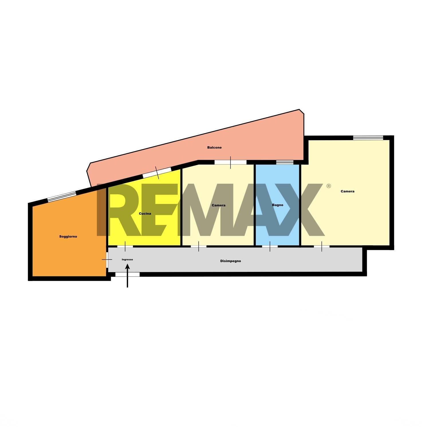 Pianta 2D - Three-room apartment San Rocco
 
228, Marano di Napoli - floor plans 1