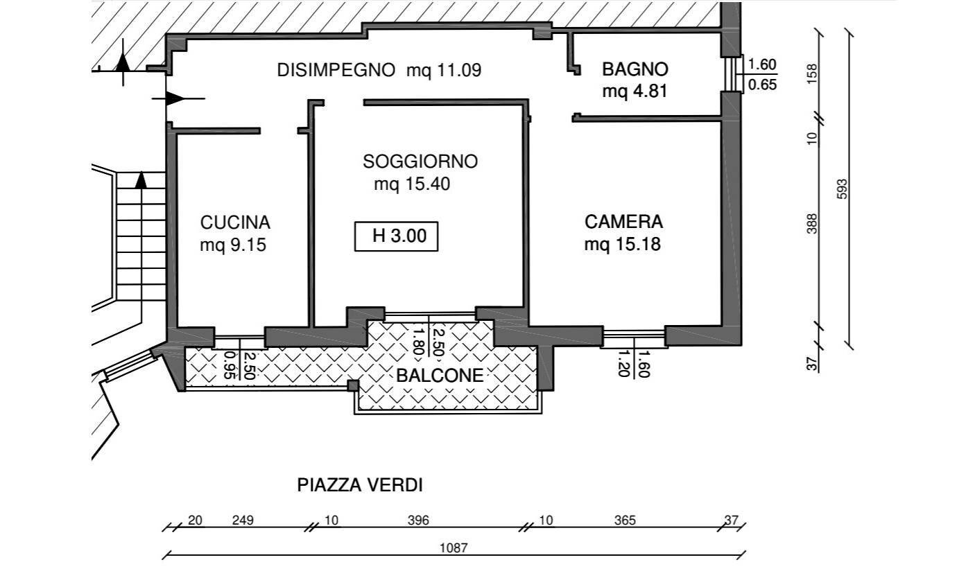 Foto 2 - Three-room apartment Finale Ligure - floor plans 1