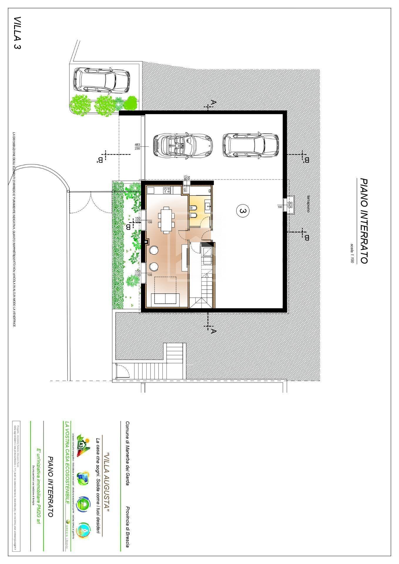 Foto 32 - Villa Via G. Orlando, Manerba del Garda - planimetria 1