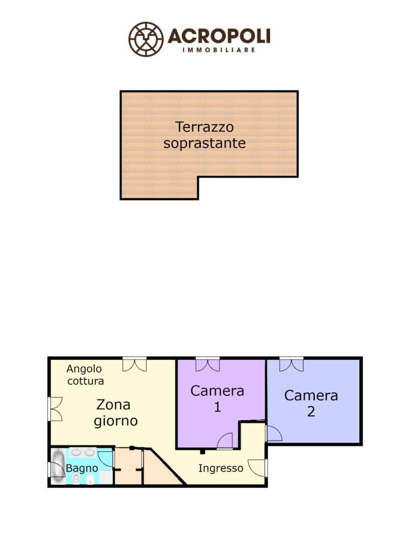 Trilocale via Odoardo Ganduccio, 2, Genova (zona Nervi) - planimetria 1