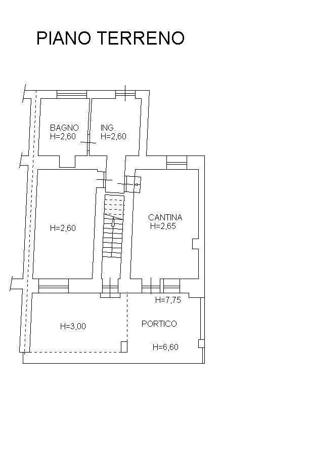 Casa indipendente strada Rifreddo, Mondovì - planimetria 1