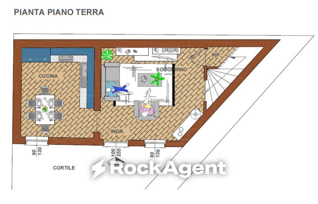 Planimetria - Casa indipendente via Professor G. Rocca, Mede - foto 1