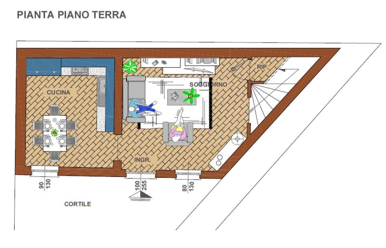 Casa indipendente via Professor G. Rocca, Mede - planimetria 1