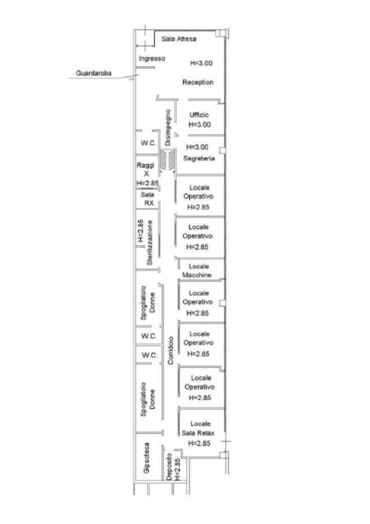 Office via Amilcare Ponchielli, 23, Bologna (neighborhood Savena) - floor plans 1