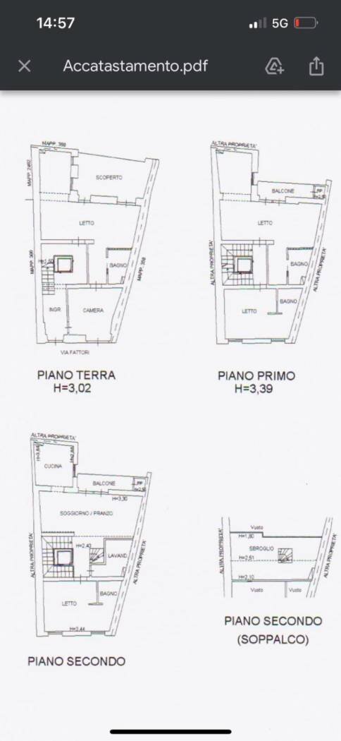 Independent house Pesaro - floor plans 1