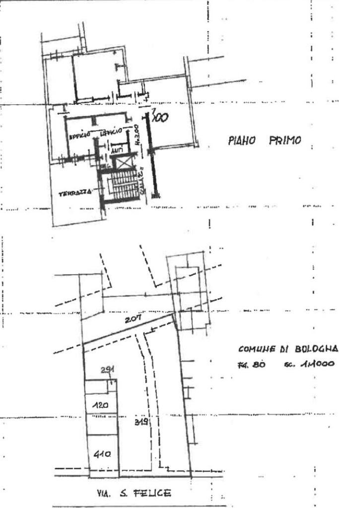Office Via San Felice, Bologna (neighborhood Saffi) - floor plans 1