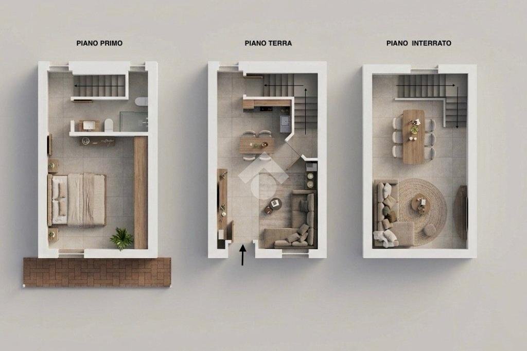 Two-room apartment Via Negroni, Pessano con Bornago - floor plans 1