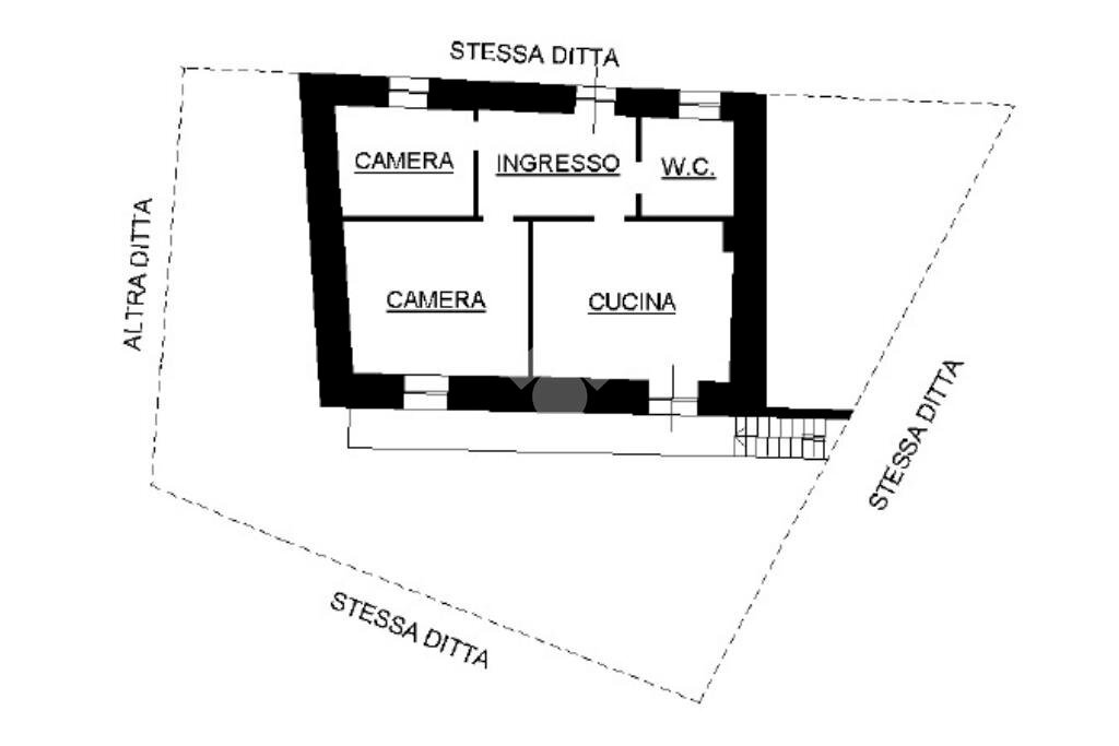 Casa indipendente Borgata Norastra, Melle - planimetria 1
