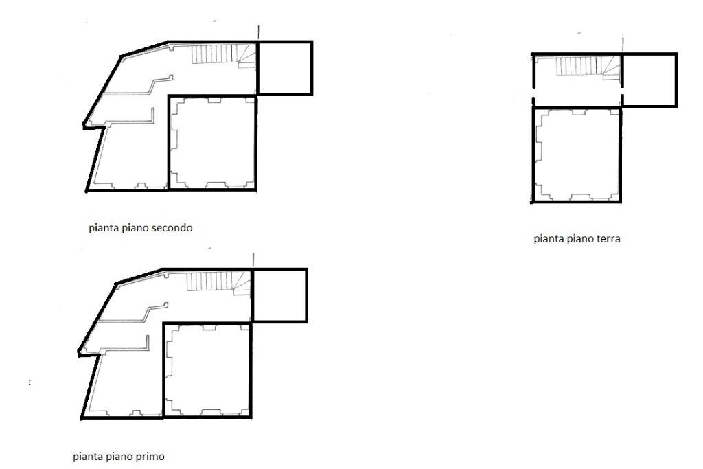 Semi-detached house Via Ravetto, Mezzana Mortigliengo - floor plans 1