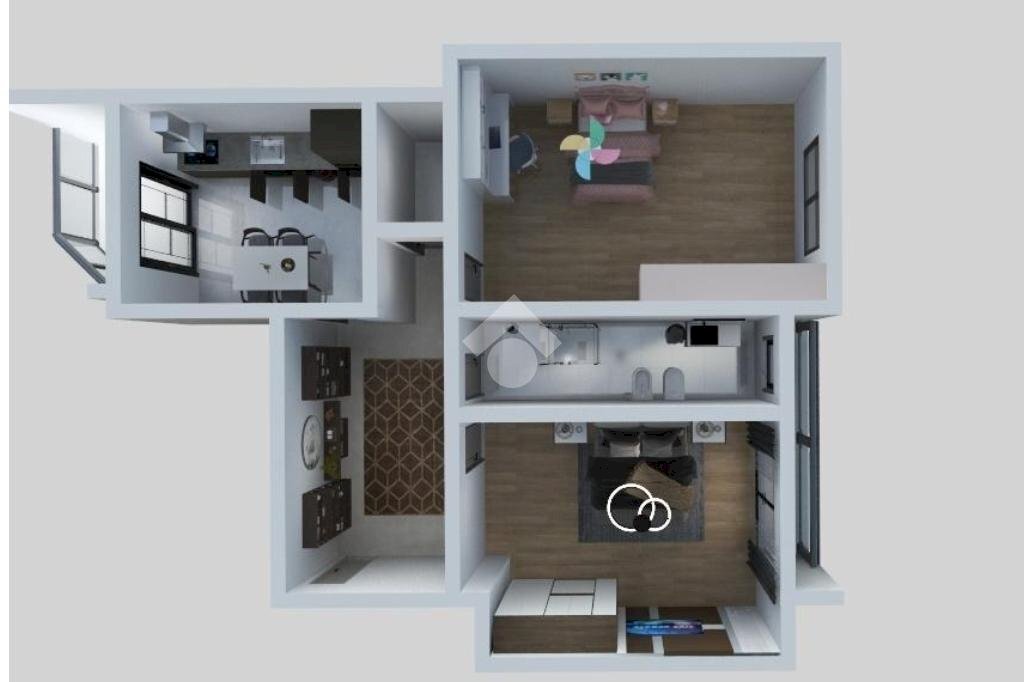 Three-room apartment Via papa giovanni XXIII, Moncalieri - floor plans 1