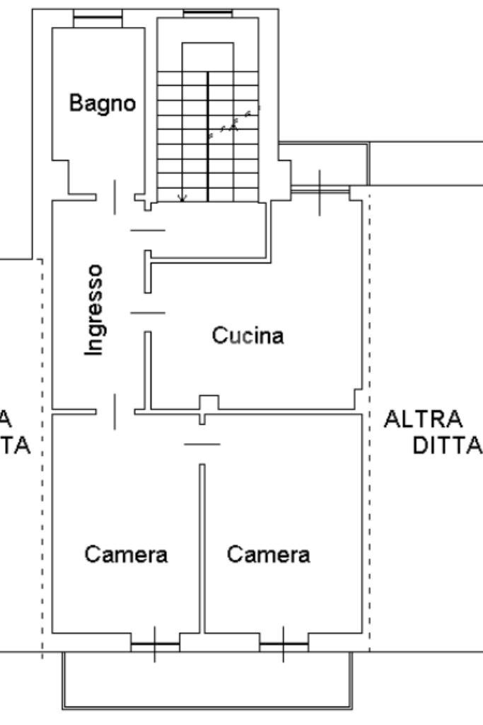 Three-room apartment Piazza Alfieri, Beinasco - floor plans 1