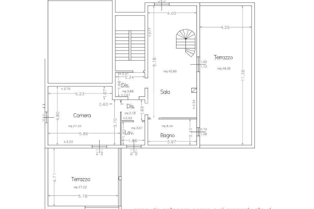 Attic Via Libertà, Vignola - floor plans 1