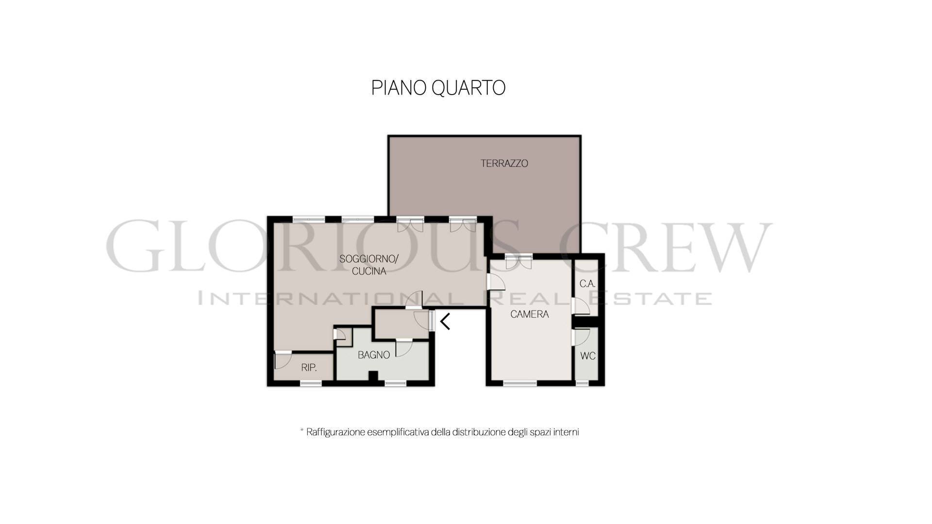 Foto 12 - Two-room apartment Via Alberto Mario, Milano - floor plans 1