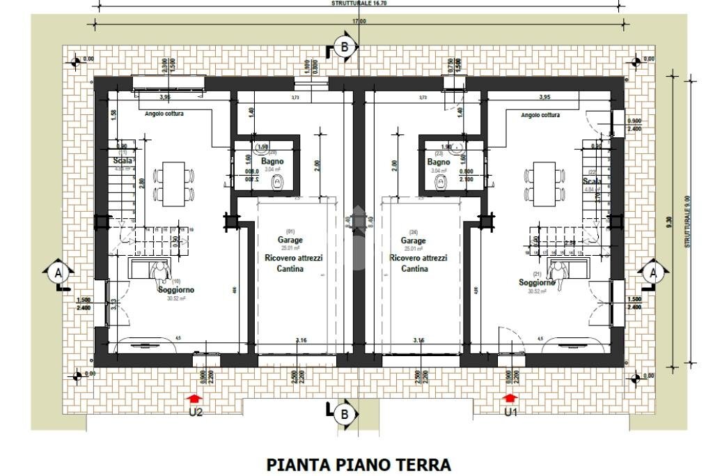 Porzione di casa Via S. Martino, Zola Predosa - planimetria 1