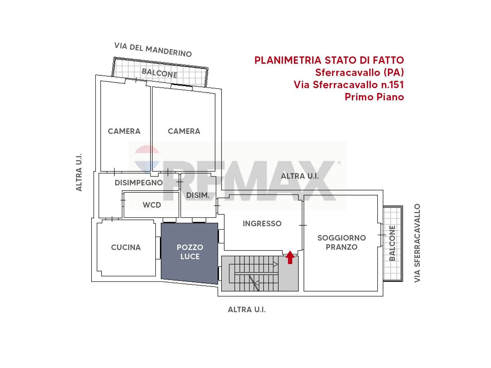 Pianta 2D - Four-room apartment Via Sferracavallo
 
151, Palermo - floor plans 1