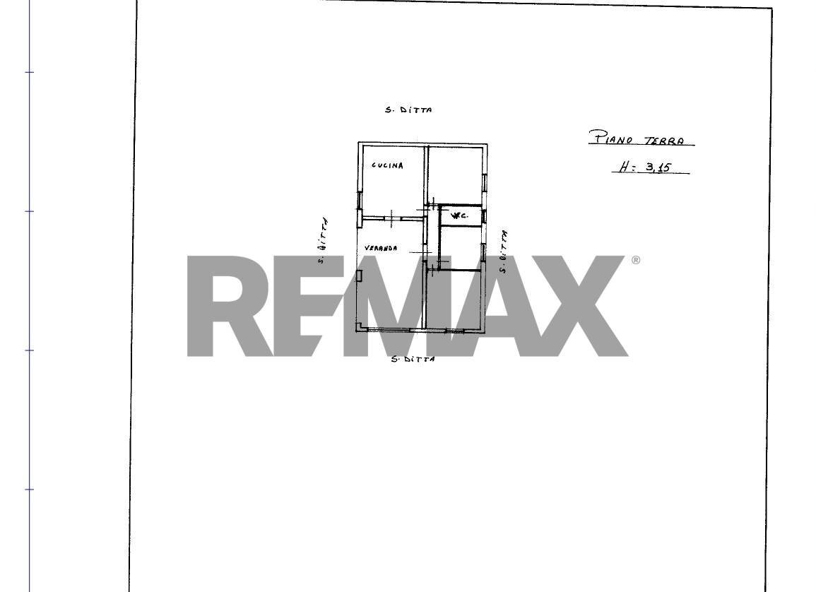 Pianta 2D - Casa semi indipendente Traversa Torta
 
9, Siracusa - planimetria 1