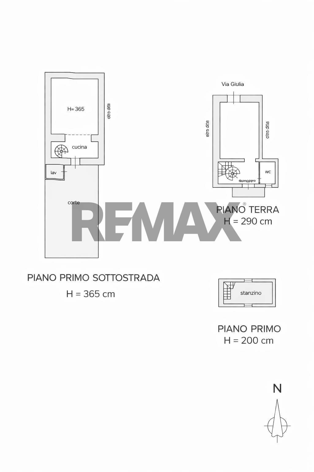 Pianta 2D - Quadrilocale Via Giulia
 
6, Catania - planimetria 1