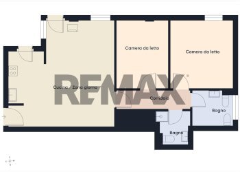 Pianta 2D - Three-room apartment Largo Europa
 
30, Sutri - photo 26