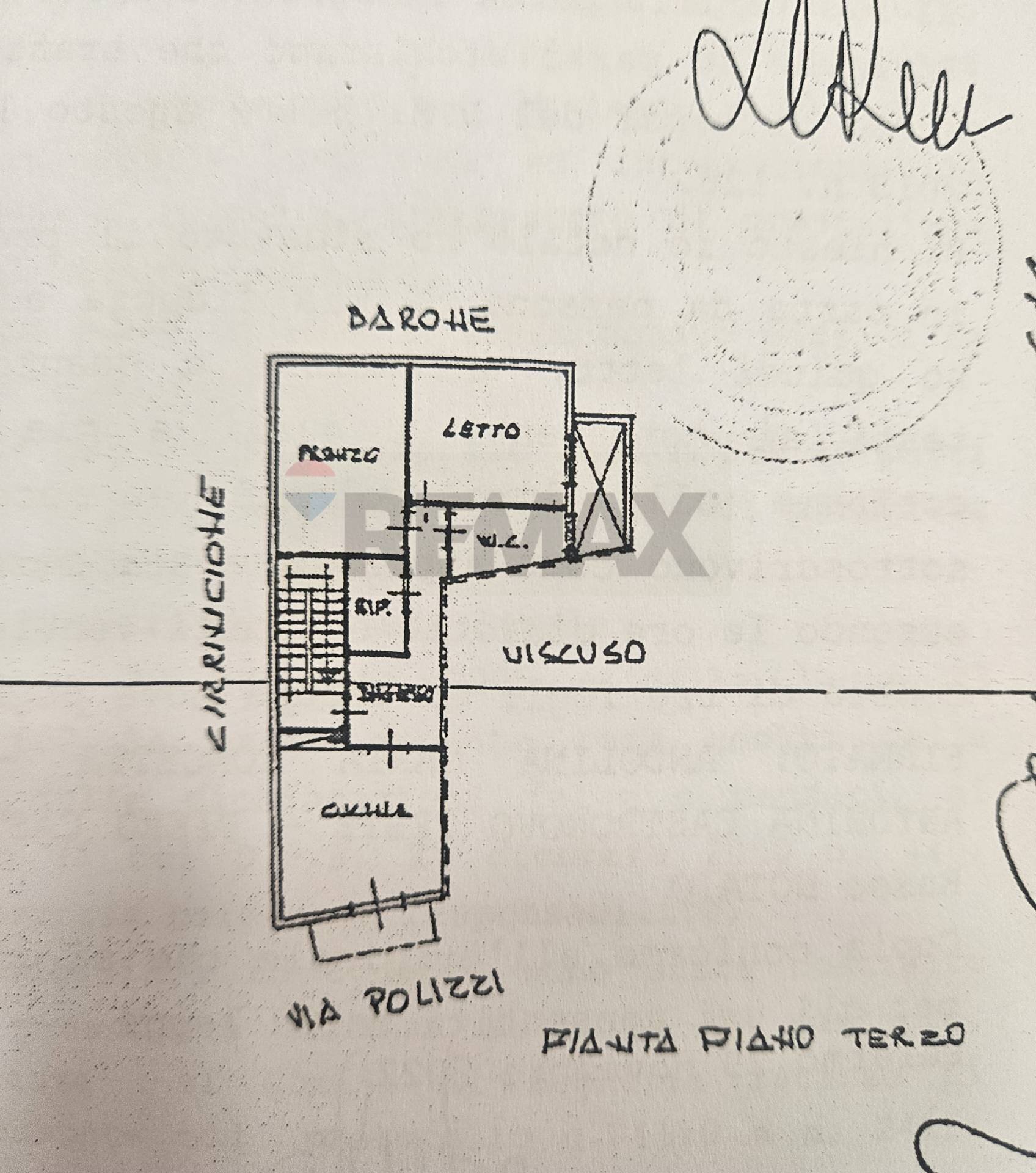 Pianta 2D - Trilocale via polizzi
 
16, Bagheria - planimetria 1