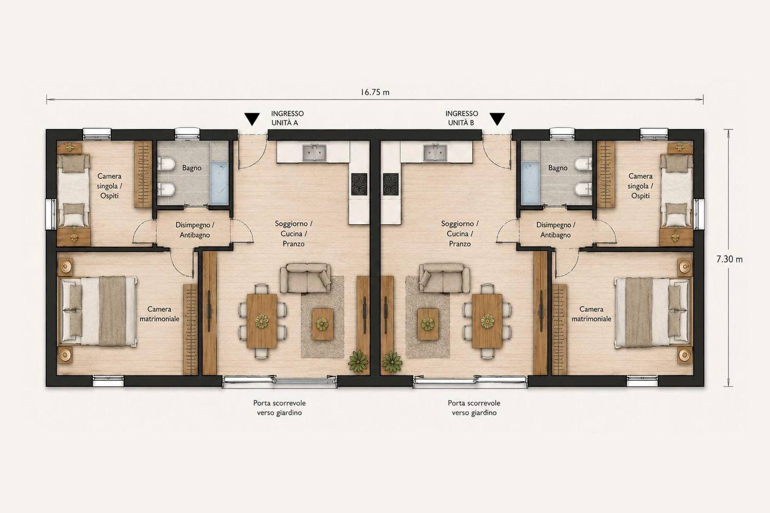 Foto 2 - Villa via nuova, Bienno - planimetria 1