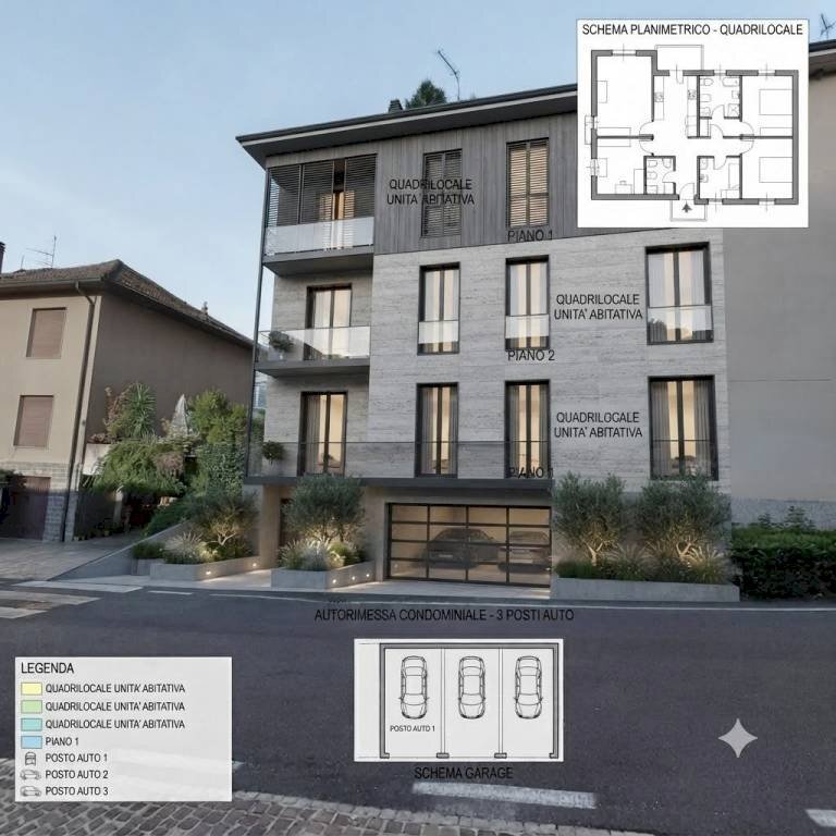 Facciata - Casa indipendente via Piave, 3, Lozza - foto 2