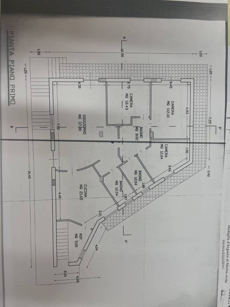 Villa via Antonio Tedesco, Altavilla Silentina - floor plans 1