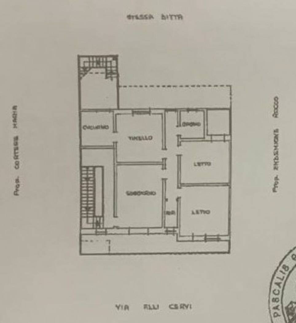 Independent house via Fratelli Cervi, 26, Melissano - floor plans 1