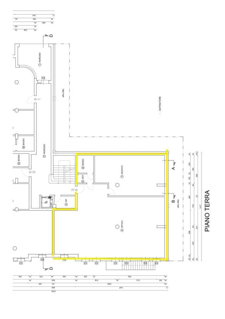 Office via Monte Pertica, 9, Cittadella - floor plans 1