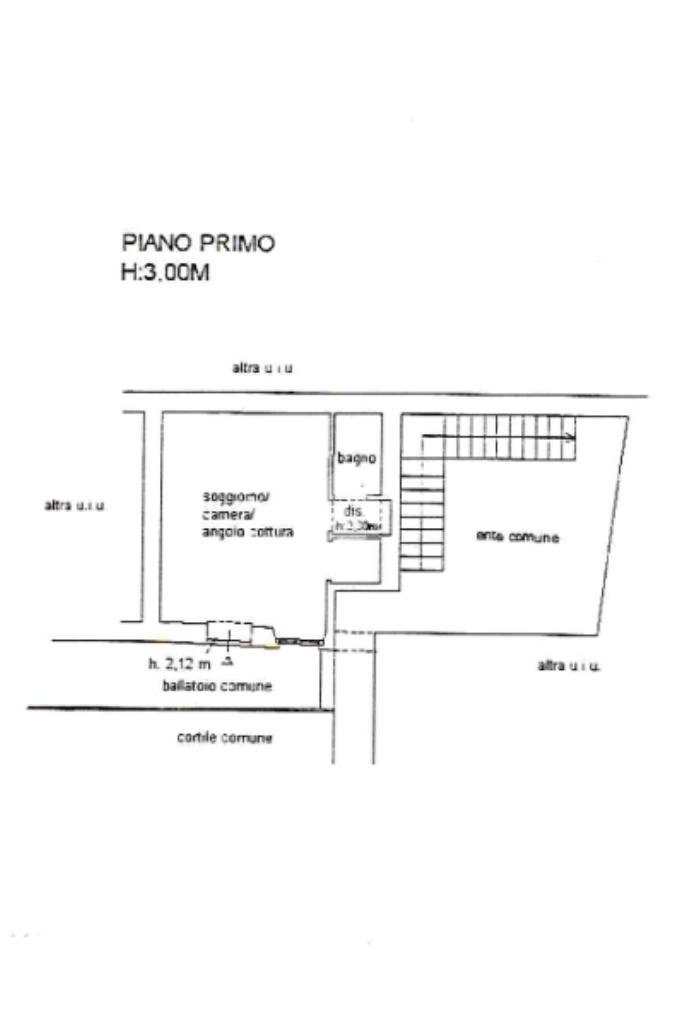 Monolocale Via Pietro Maroncelli, Milano - planimetria 1