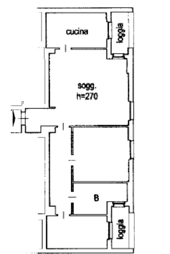 Trilocale Viale Vincenzo Lancetti, Milano (zona Lancetti) - planimetria 1