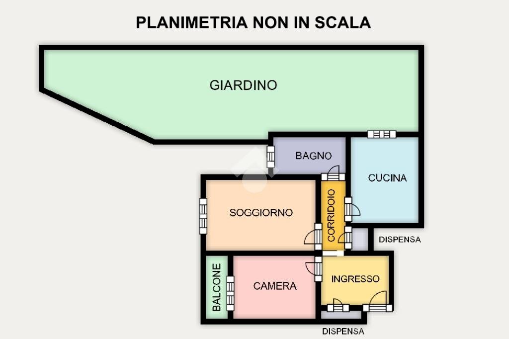 Appartamento Via Giambattista Gaulli, Genova (zona San Fruttuoso) - planimetria 1