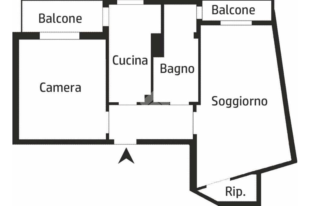 Bilocale Via M. Greppi, Trezzano sul Naviglio - planimetria 1